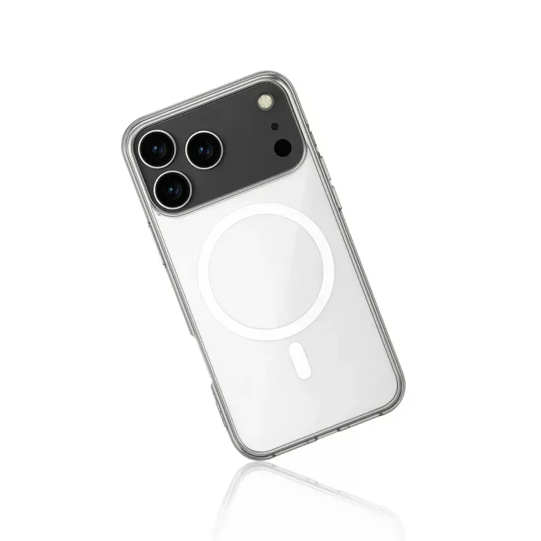 İphone 17 Pro Kılıf Magneticsafe Şeffaf Silikon - Şeffaf