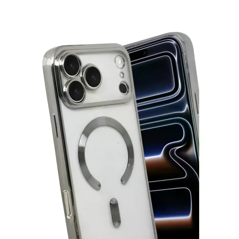 İphone 17 Pro Kross Magneticsafe Kapak - Gümüş