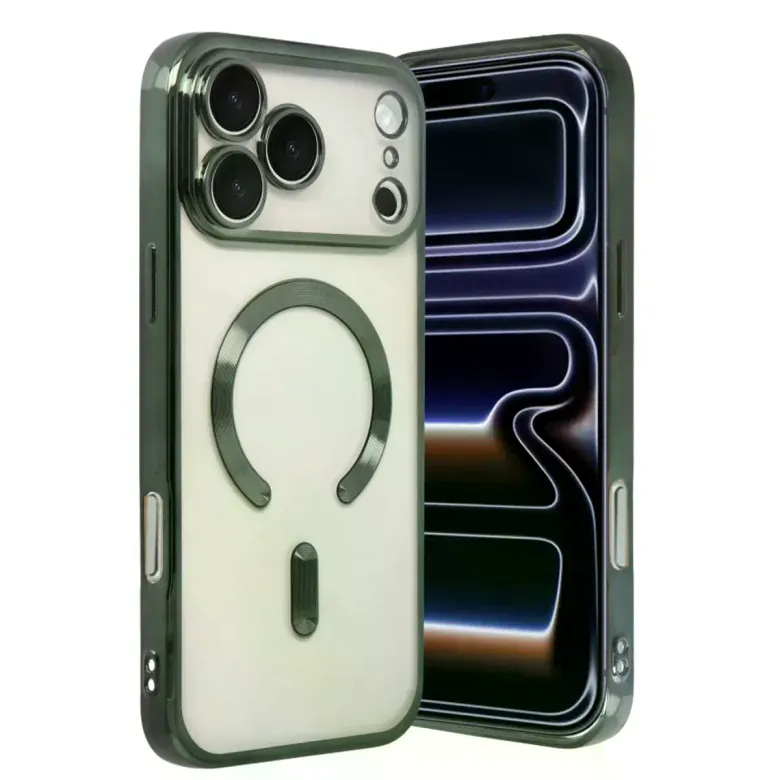 İphone 17 Pro Kross Magneticsafe Kapak - Koyu Yeşil