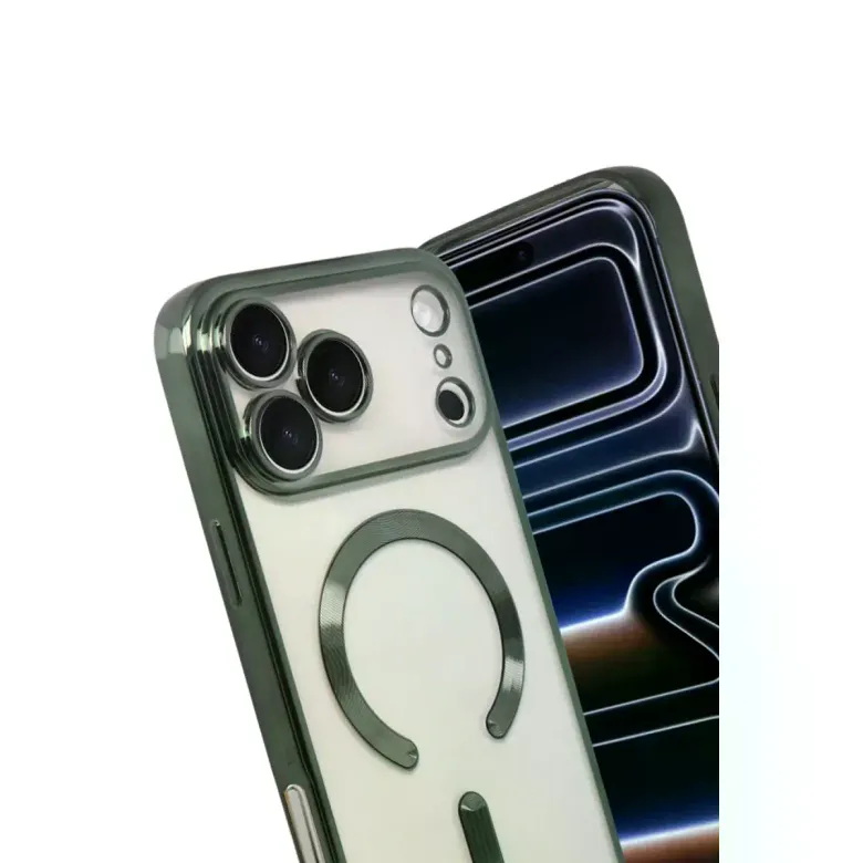 İphone 17 Pro Kross Magneticsafe Kapak - Koyu Yeşil
