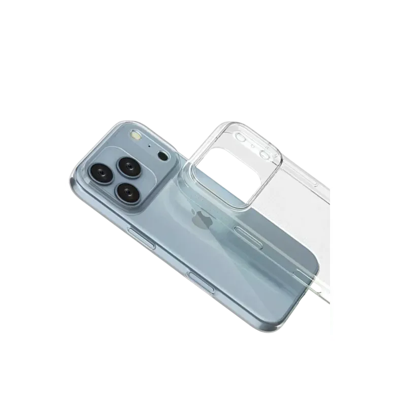 İphone 17 Pro Lüx Şeffaf Silikon - Şeffaf