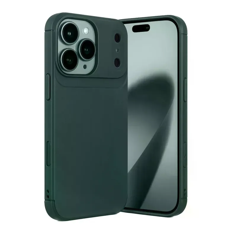 İphone 17 Pro Max Auto Focus Karbon Kapak - Koyu Yeşil