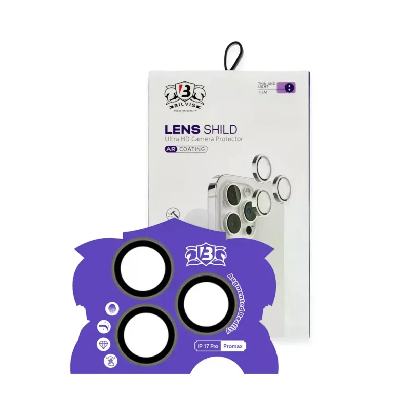 İphone 17 Pro Max Bilvis Titan Kamera Lens - Natural Grey