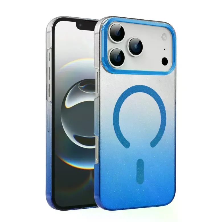 İphone 17 Pro Max Glossy Magsafe Kapak - Mavi