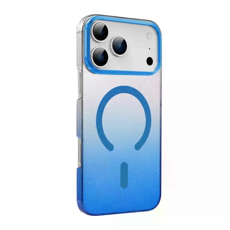 İphone 17 Pro Max Glossy Magsafe Kapak - Mavi