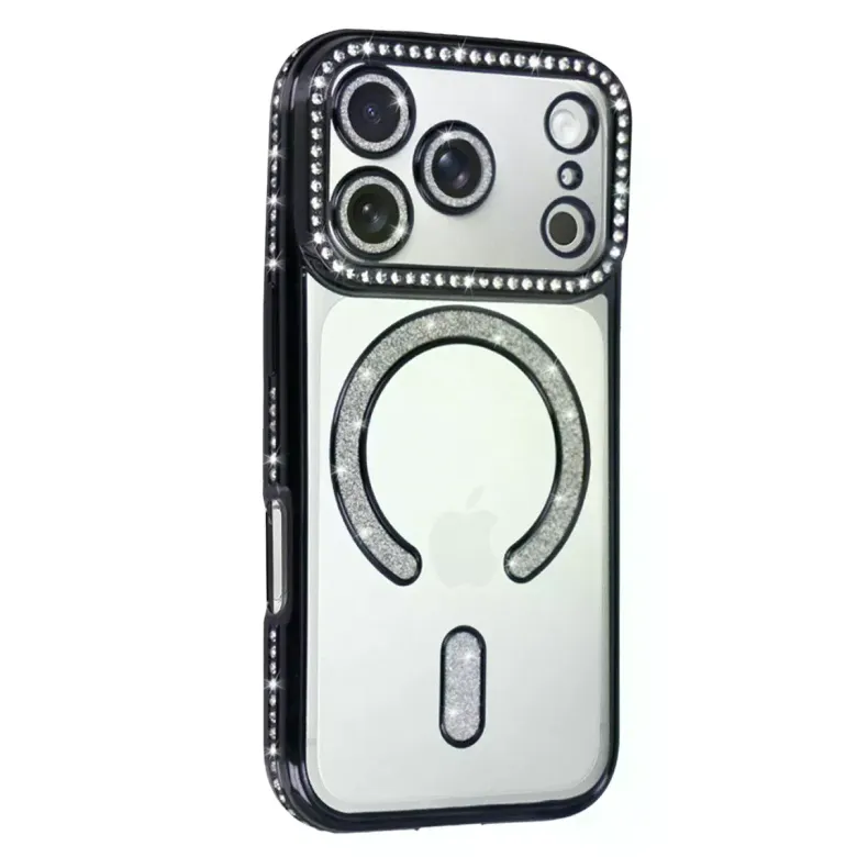 İphone 17 Pro Max Joke Simli Magneticsafe Kılıf - Siyah