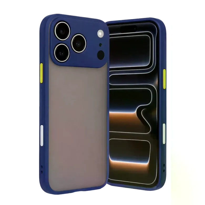 İphone 17 Pro Max Kılıf Montreal Silikon Kapak - Lacivert