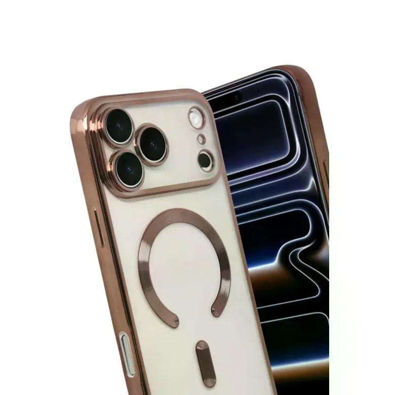 İphone 17 Pro Max Kross Magneticsafe Kapak - Çöl Titanyum