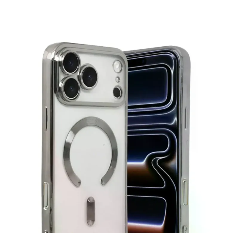 İphone 17 Pro Max Kross Magneticsafe Kapak - Gümüş