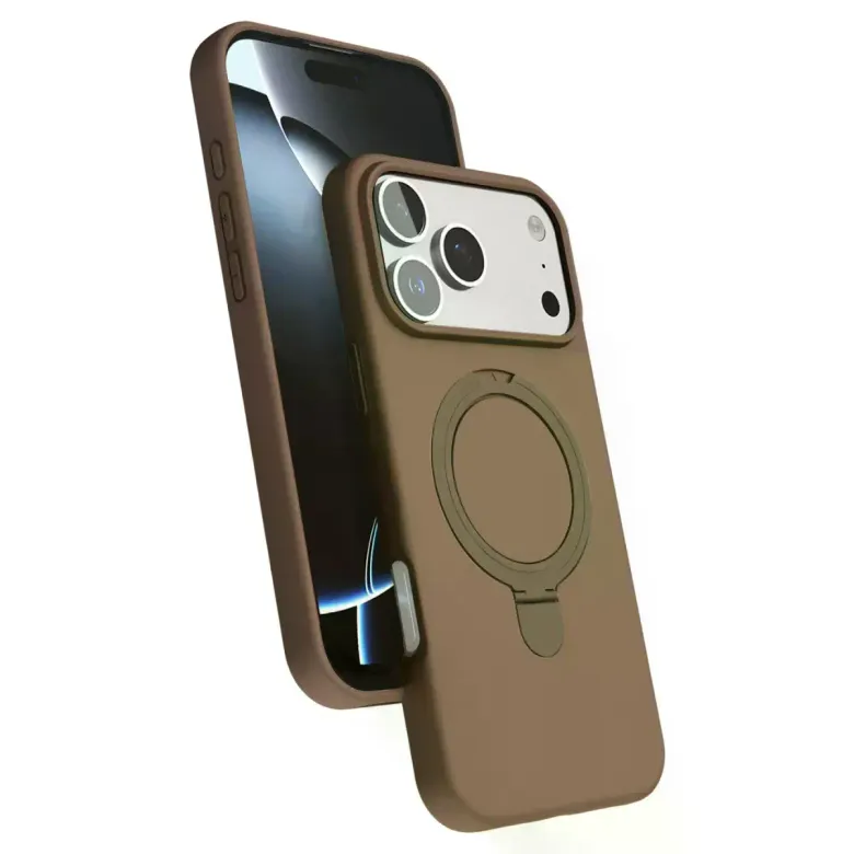 İphone 17 Pro Max Regal Magsafe Standlı Kapak - Çöl Titanyum