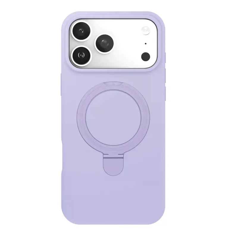 İphone 17 Pro Max Regal Magsafe Standlı Kapak - Lila