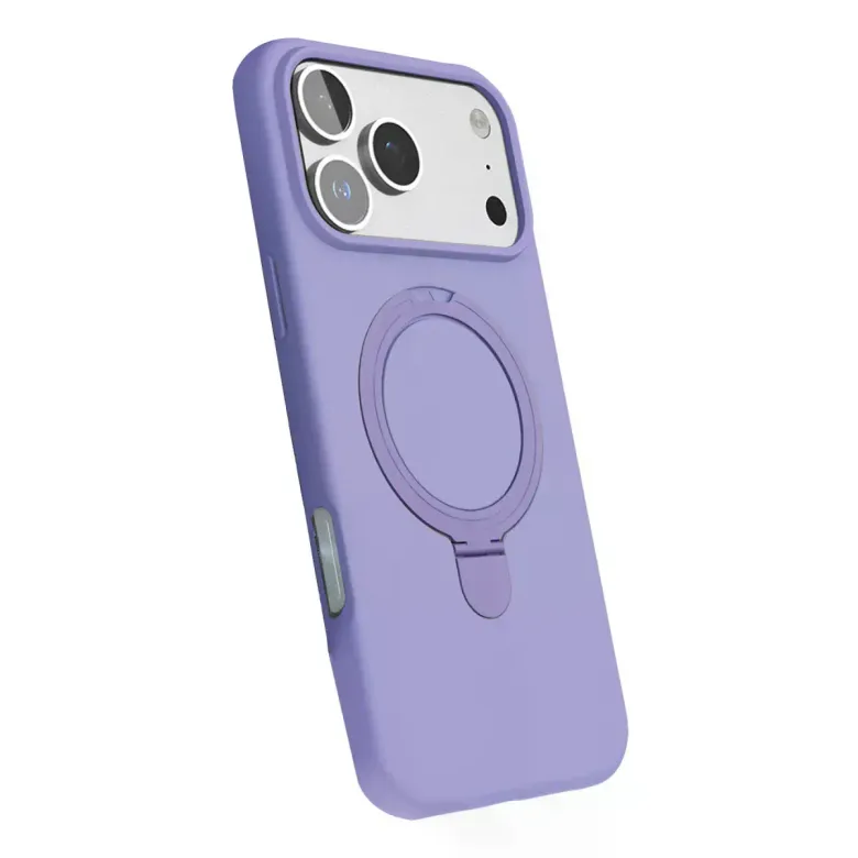 İphone 17 Pro Max Regal Magsafe Standlı Kapak - Lila