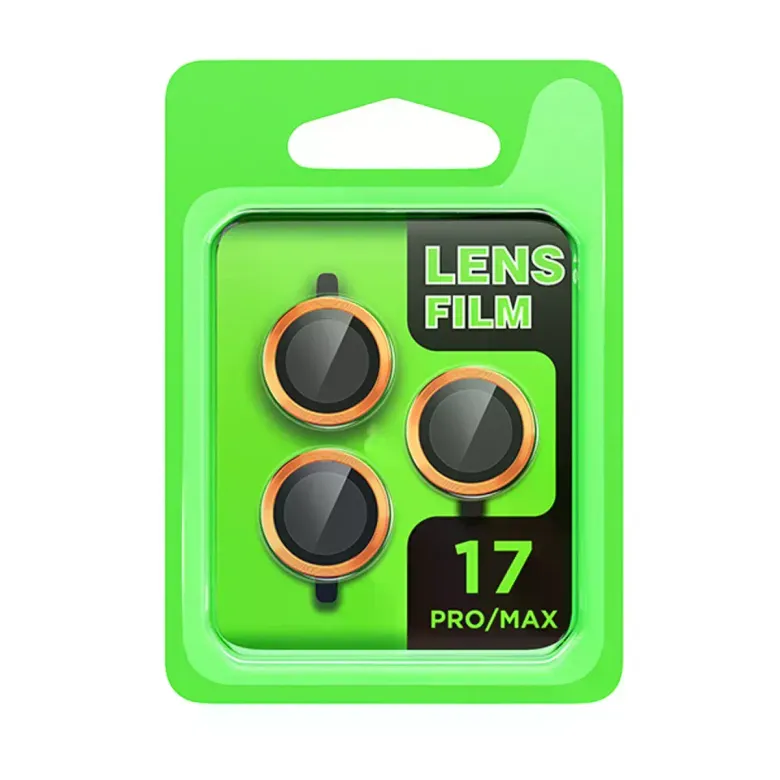 İphone 17 Pro Raze Metal Kamera Lens - Turuncu