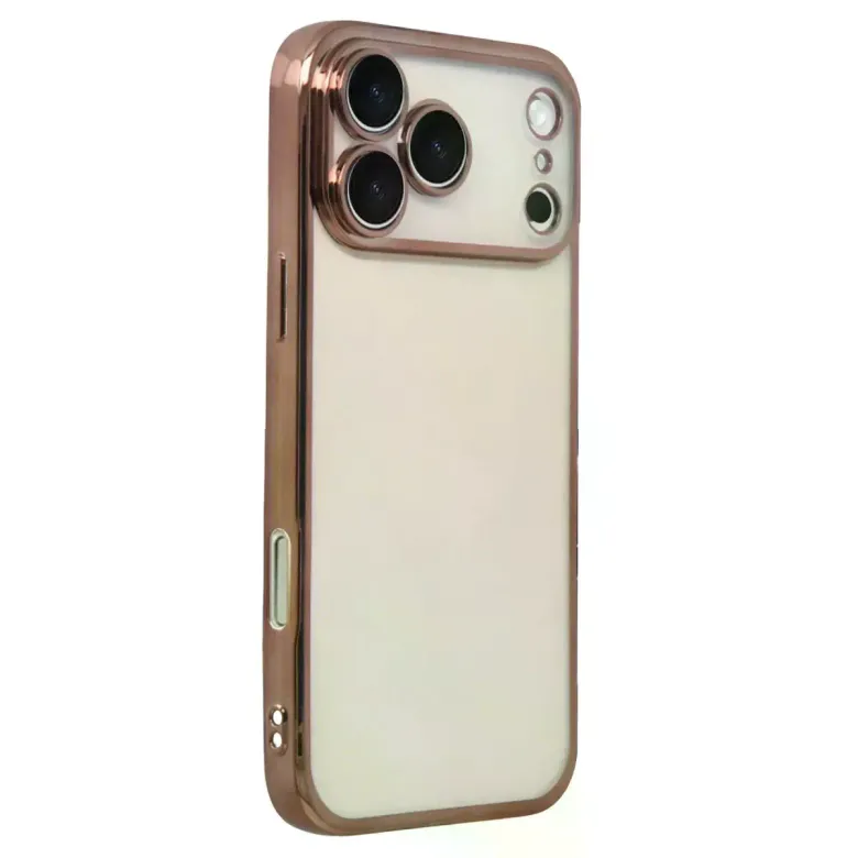 İphone 17 Pro Razer Lensli Silikon - Çöl Titanyum