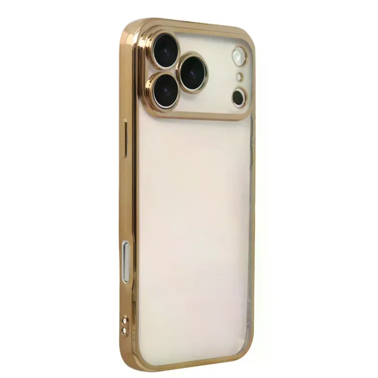 İphone 17 Pro Razer Lensli Silikon - Gold
