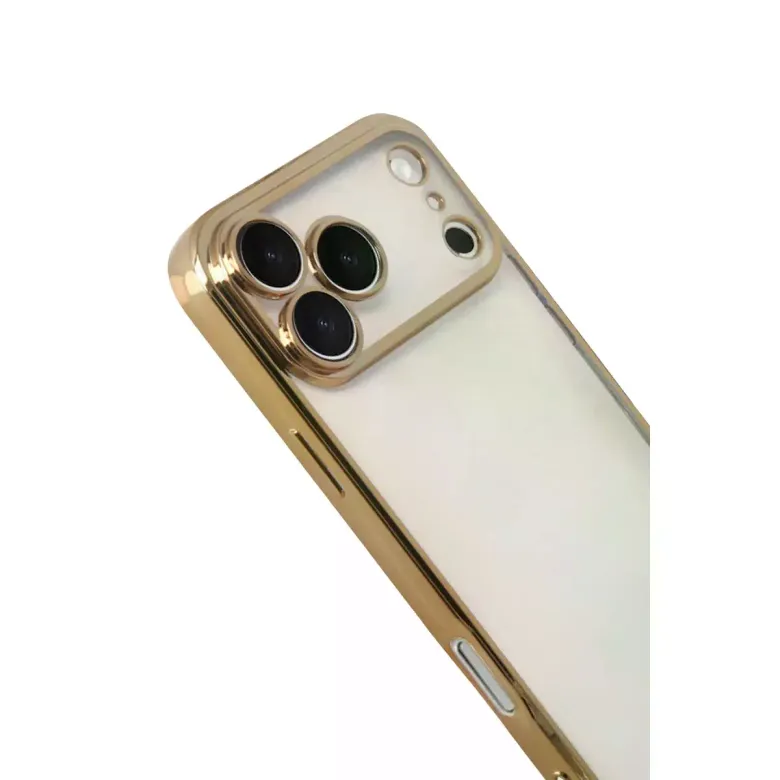 İphone 17 Pro Razer Lensli Silikon - Gold