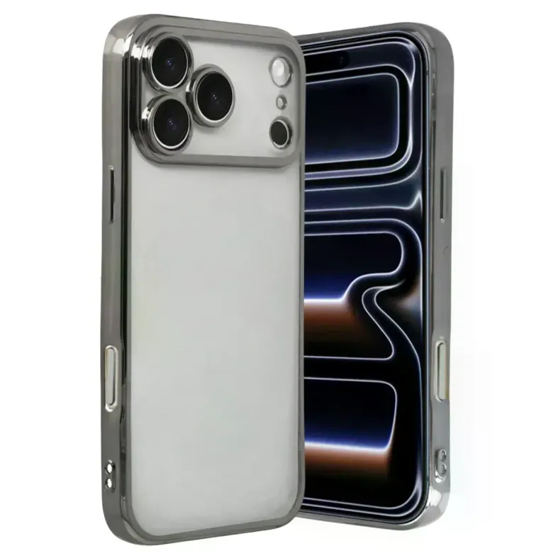 İphone 17 Pro Razer Lensli Silikon - Titan Gri