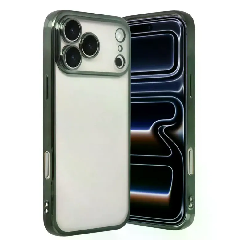 İphone 17 Pro Razer Lensli Silikon - Yeşil