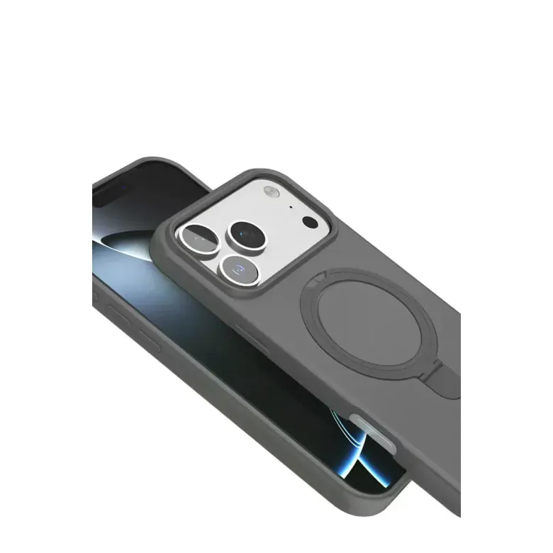 İphone 17 Pro Regal Magsafe Standlı Kapak - Titan Gri
