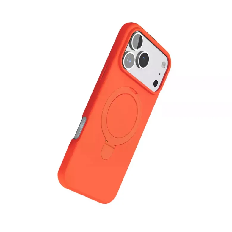 İphone 17 Pro Regal Magsafe Standlı Kapak - Turuncu