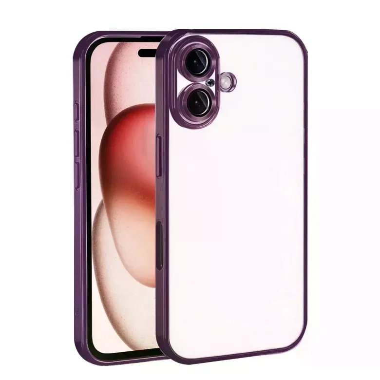 İphone 17 Razer Lensli Silikon - Açık Mor