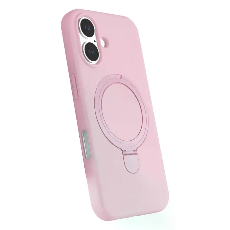 İphone 17 Regal Magsafe Standlı Kapak - Açık Pembe