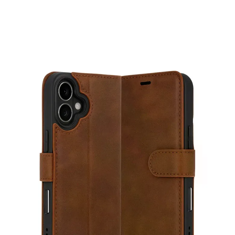 İphone 17 Trend S Plus Kapaklı Kılıf - Taba