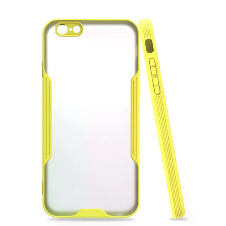 İphone 6 Kılıf Platin Silikon - Sarı