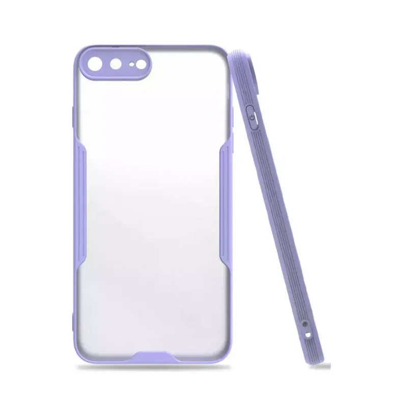 İphone 7 Plus Kılıf Platin Silikon - Lila