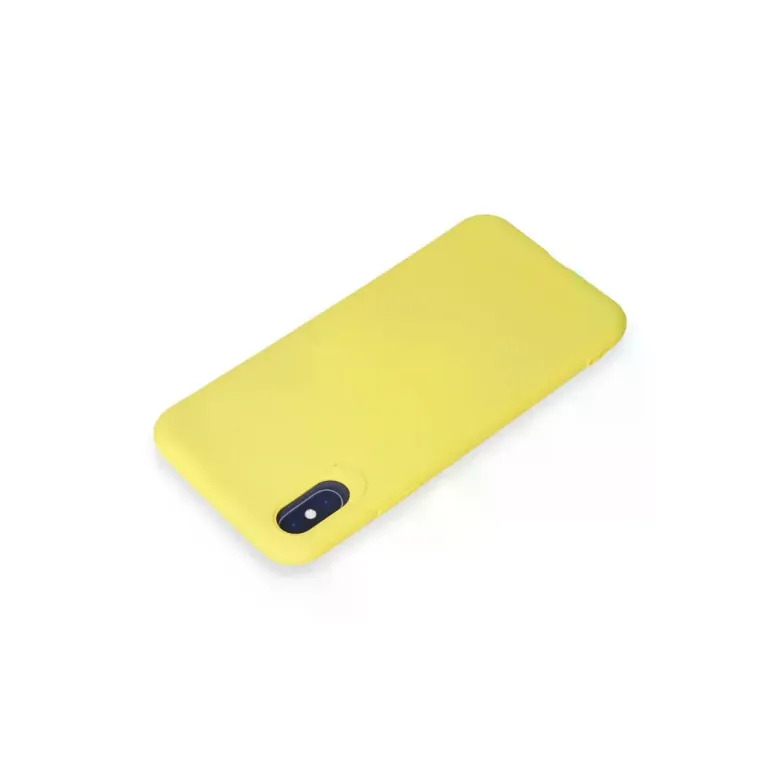 iPhone X Kılıf First Silikon - Sarı