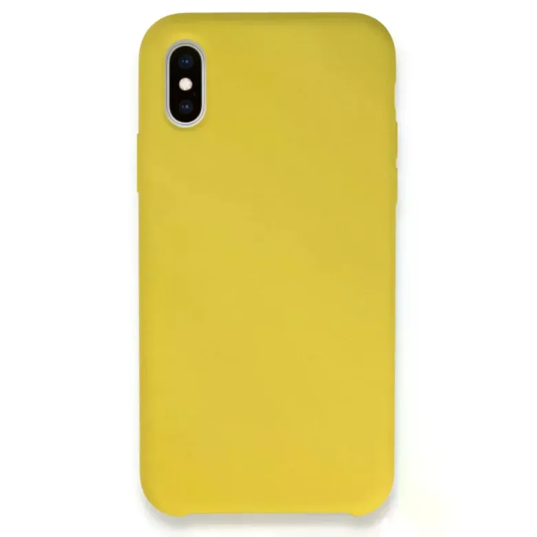İphone Xs Max Kılıf Lansman Legant Silikon - Sarı
