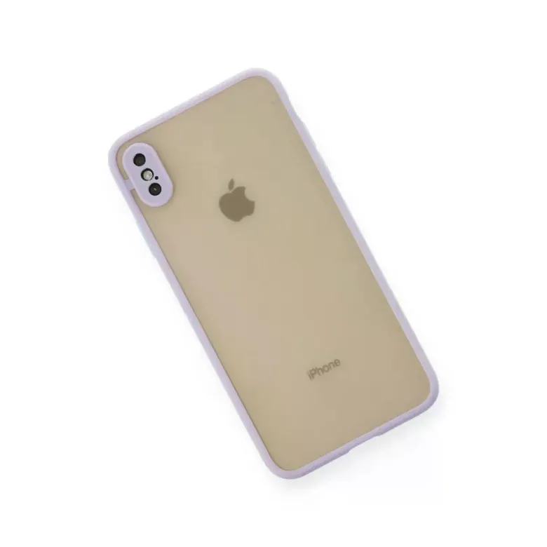 iPhone XS Max Kılıf Montreal Silikon Kapak - Mor