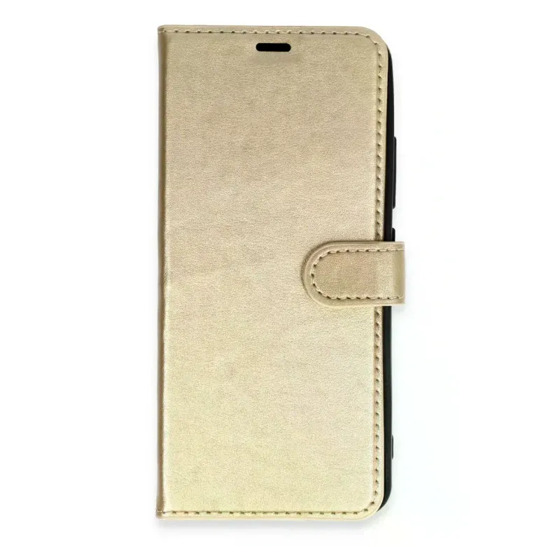 İphone Xs Max Trend S Plus Kapaklı Kılıf - Gold