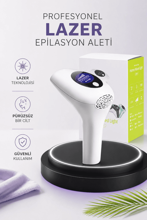 IPL Lazer Teknolojili Dijital Ekranlı Epilasyon Cihazı