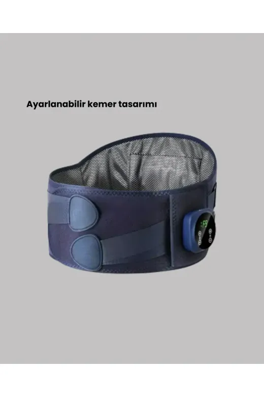 Isıtmalı Masaj Kemeri Dijital Ekranlı Bel Çevresi 100 cm Altı Uyumlu