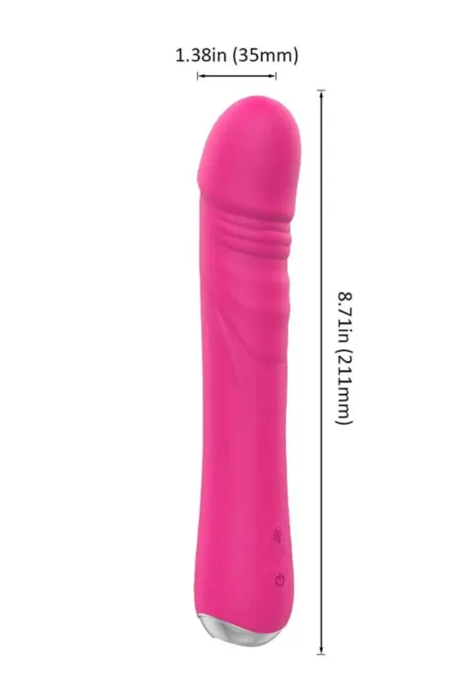 Isıtmalı Titreşimli Esnek Vibratör 21 Cm
