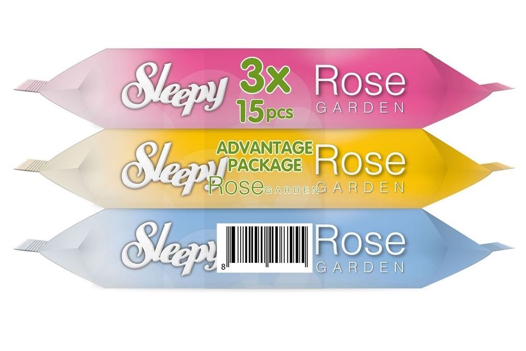 Islak Havlu Cep Mendil (3 Lü Pk) 15 Yaprak Rose/Garden (45 Yaprak)