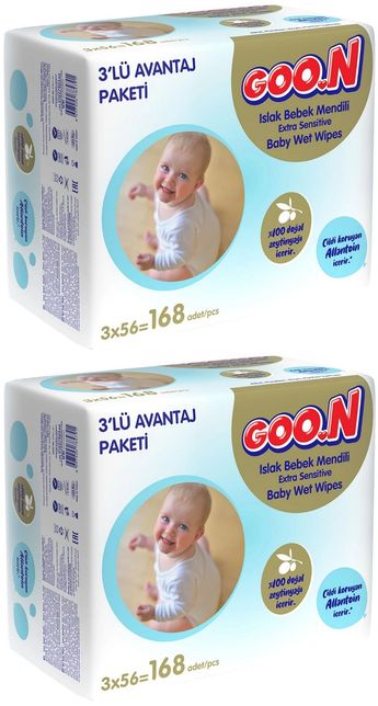 Islak Havlu Mendil 56 Yaprak Sensitive Hassas Cilt 6 Lı Set