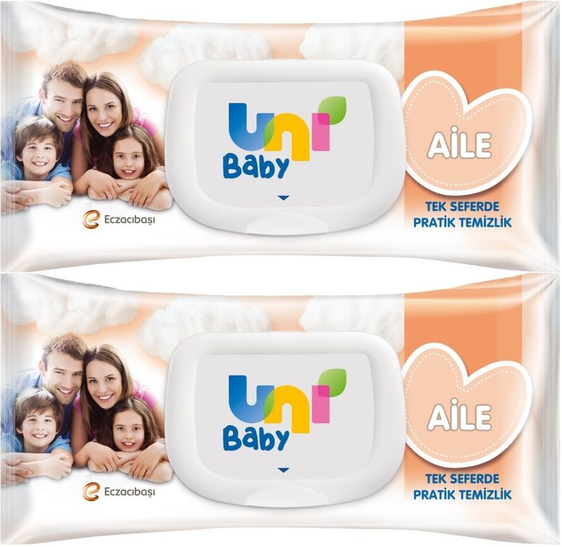 Islak Havlu Mendil 90 Yaprak Aile (2 Li Set) 180 Yaprak Plastik Kapaklı