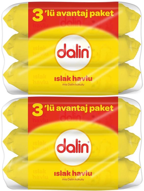 Islak Havlu Mendil Klasik 56 Yaprak 6 Lı Set