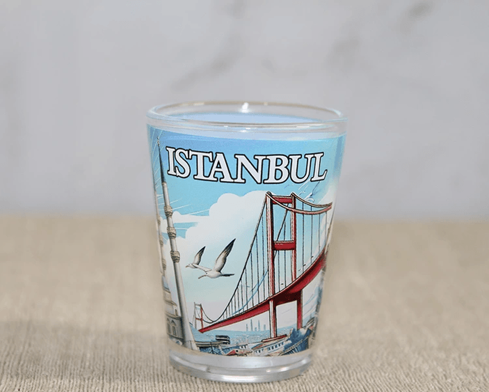 İstanbul Temalı Cam Shot Bardak Alk4357