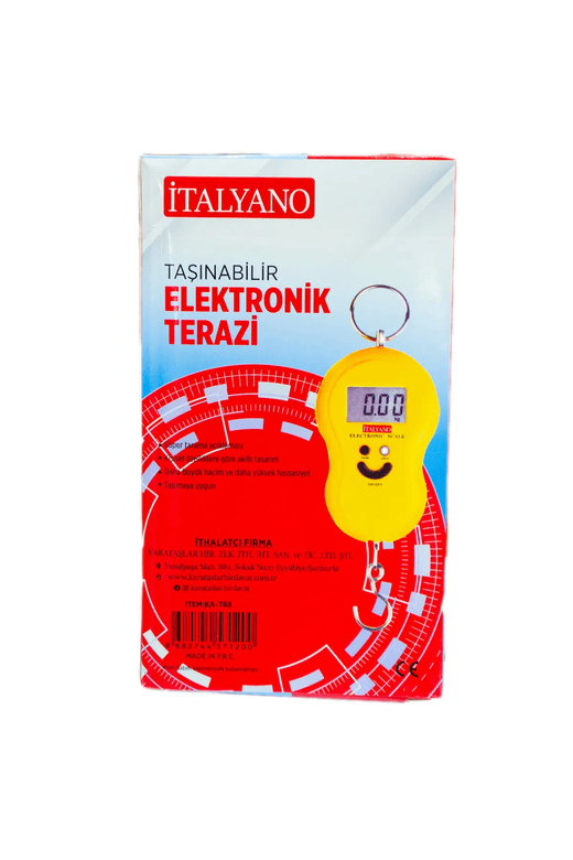 italyano1 İtalyano Elektronik Dijital El Kantarı 50 Kg Terazi Tartı 10 Gr Hassas