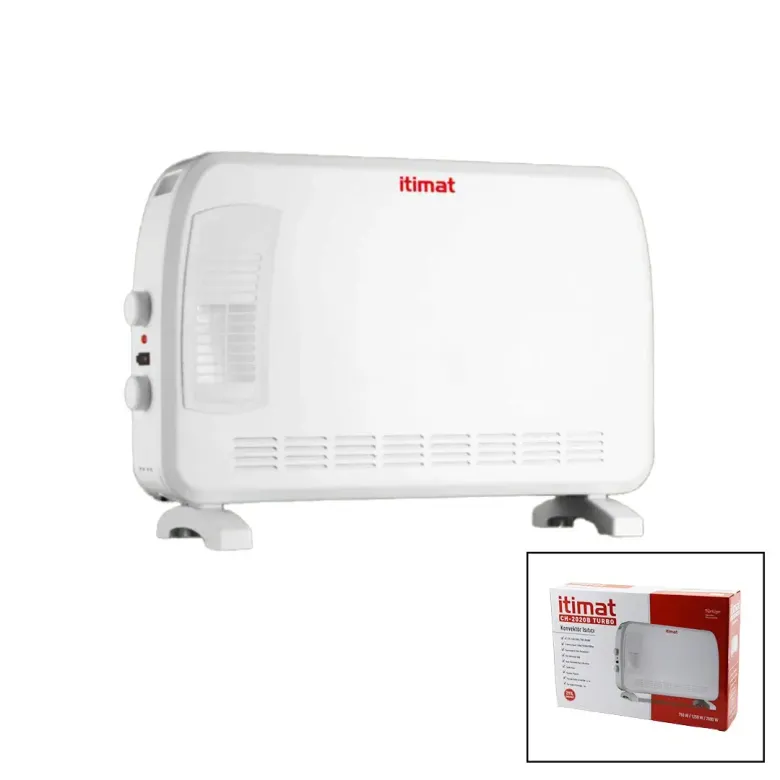 İTİMAT CH-2020B BÜYÜK BOY KONVEKTÖR ISITICI - SOBA ELEKTRİKLİ TURBO ISITMA 3-KADEME ISI AYARLANABİLİR TERMOSTAT=750-1250-2000W (4745)