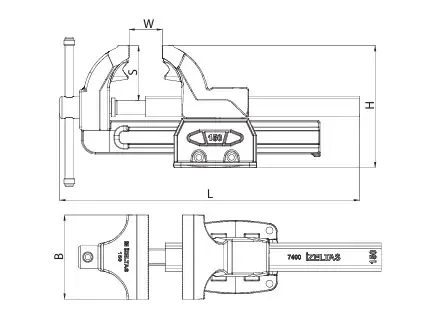 İzeltaş 14000005069 Tesviyeci Mengene 125 mm