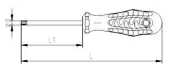 İzeltaş 4776180040 Delikli Torx Uçlu Tornavida TR40