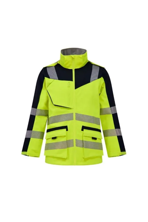 Izrasa NT80S Softshell Kırçıllı Reflektörlü Parka İş Montu Sarı