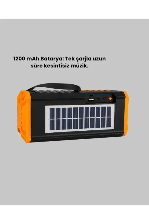 J-IPOX P520 Solar Enerjili Bluetooth Hoparlör FM Radyolu 8W Ses