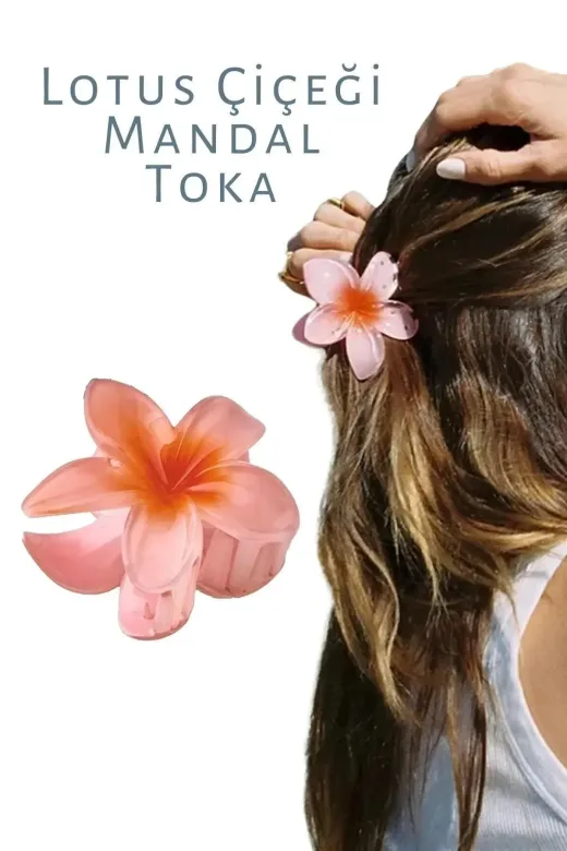 JACK TAMOS 9 CM Lotus Çiçeği Mandal Toka