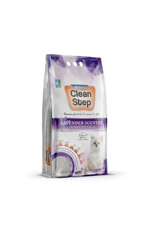 jadawa 8683911848033 Clean Step Topaklanan Lavanta Kokulu Doğal Kedi Kumu Tr-1 Adet-10 Lt-İnce Taneli-Topaklaşan-İ