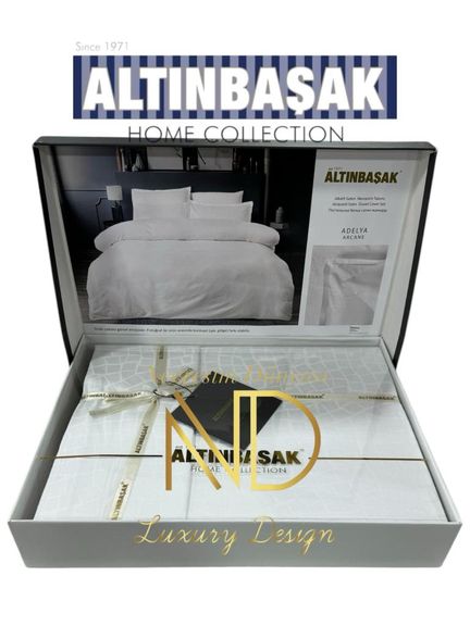 Jakarlı Saten Çift Kişilik Nev Takımı Adelya Arcane